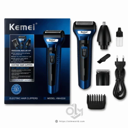 Kemei KM-6330 3 in 1 Rechargeable Grooming Kit