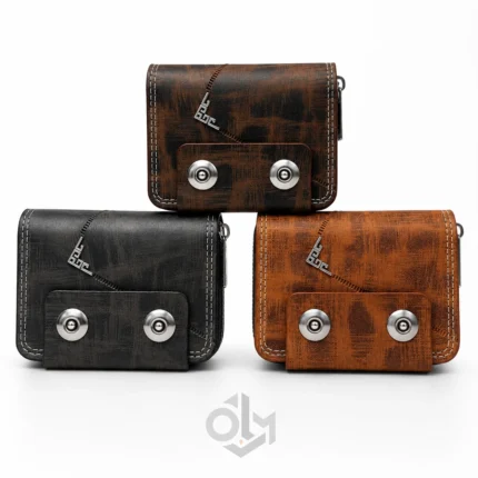 Premium Zipper Card Holder Wallet For Men